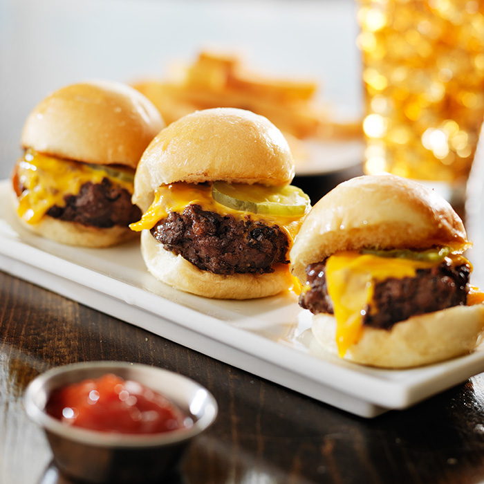 Boucherie Piron. Plateau mini burger.