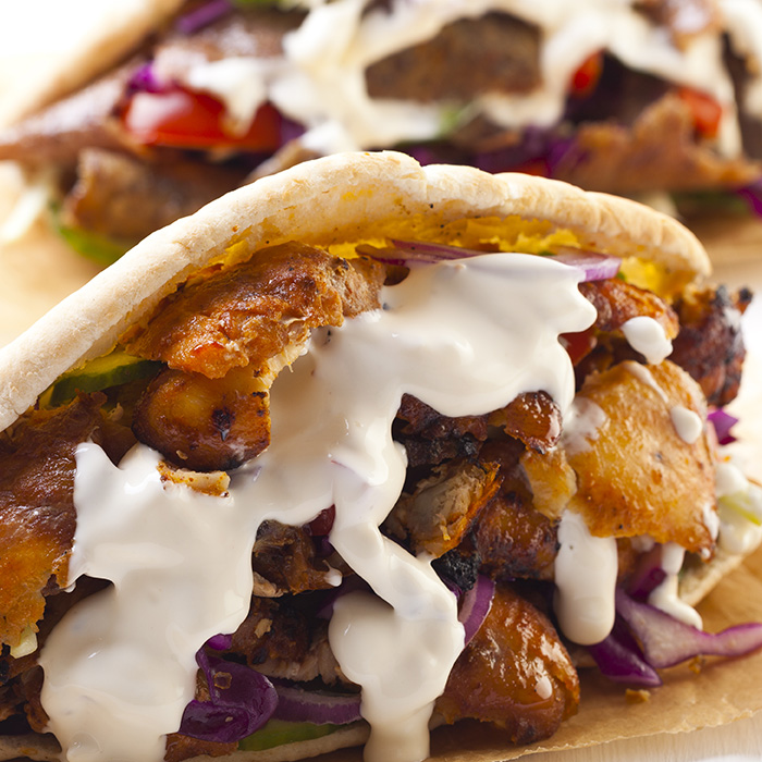 Boucherie Piron. Plateau pita porc.